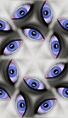 Image showing Blue Eyes Pattern