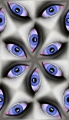 Image showing Blue Eyes Pattern