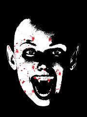 Image showing Bloody Vampire Face