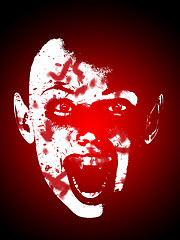 Image showing Bloody Vampire Face