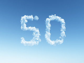 Image showing cloudy fifty
