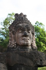 Image showing Khmer statue at Angkor