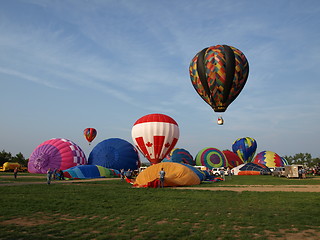 Image showing Hot air balloons.