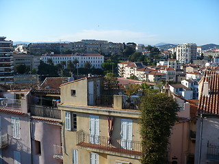 Image showing France. French Riviera. Cannes. Picturesque roofs of the houses  