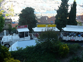 Image showing France. French Riviera. Cannes. Tourist carriage on a hill  