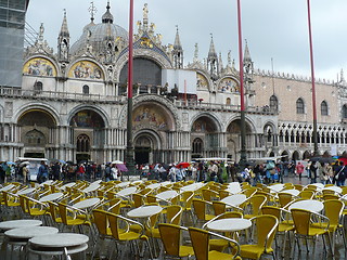 Image showing Italy. Venice. Saint Mark's Basilica in the rain  