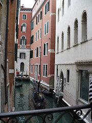 Image showing Italy. Venice. Gondolas on the Venetian channels  