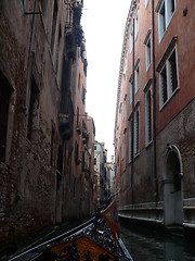 Image showing Italy. Venice. Gondolas on the Venetian channels  