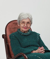 Image showing Portrait of an old woman