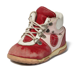 Image showing Used baby shoe