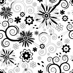 Image showing  Seamless floral pattern