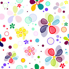 Image showing Seamless floral vivid pattern 