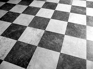 Image showing Checkered floor