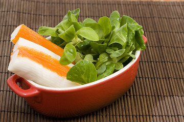 Image showing surimi and salad