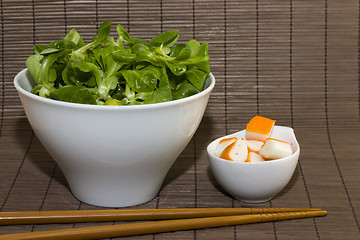 Image showing salad and surimi