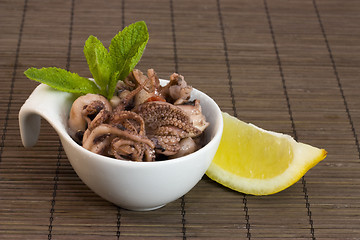 Image showing octopus and mint