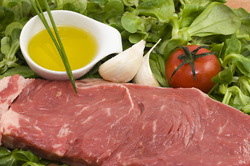 Image showing Beef and vegetables