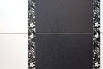 Image showing Black tiles