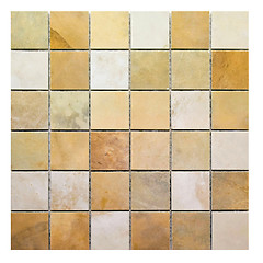 Image showing Beige marble tiles