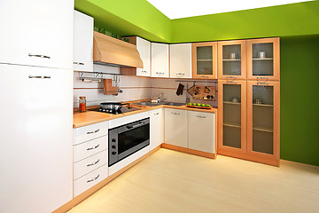 Image showing Green kitchen 3