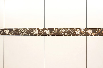 Image showing Floral tile detail