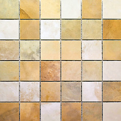 Image showing Beige marble tiles