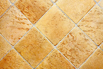 Image showing Old yellow tiles