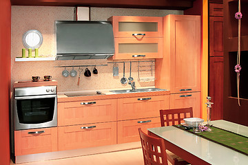 Image showing Compact kitchen angle