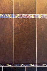 Image showing Brown decor tiles