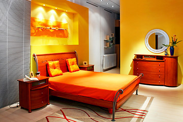 Image showing Yellow bedroom