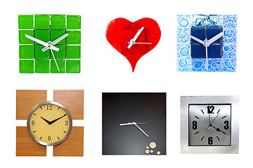 Image showing Modern clocks