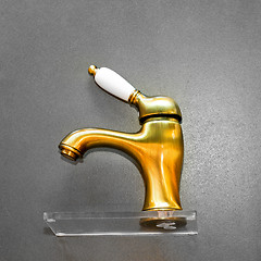Image showing Brass faucet