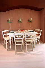 Image showing Retro dining room