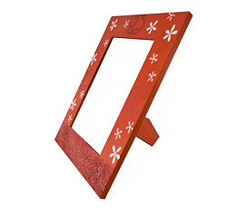 Image showing Red photo frame