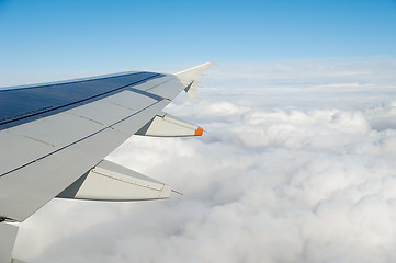 Image showing Above clouds