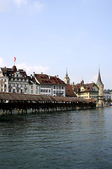 Image showing Chapel-Bridge in Lucerne