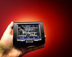 Image showing Gps in a man hand.