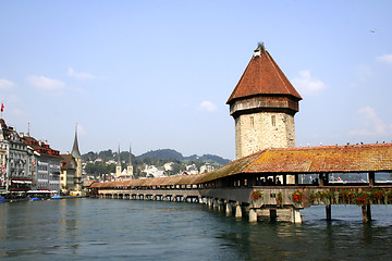 Image showing Chapel-Bridge in Lucerne