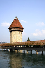 Image showing Chapel-Bridge in Lucerne