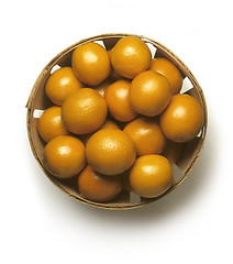 Image showing Basket of Oranges