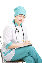 Image showing Serious doctor