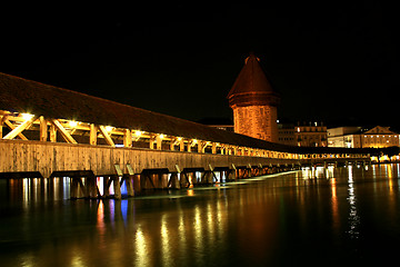 Image showing Chapel-Bridge in Lucerne