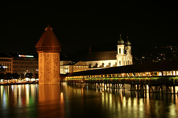 Image showing Chapel-Bridge in Lucerne