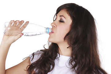 Image showing Drinking from bottle