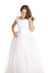 Image showing Pretty curly bride