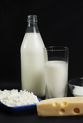 Image showing Dairy in darkness