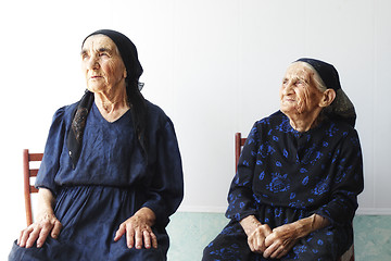 Image showing Two senior women