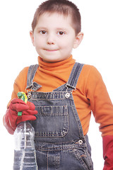 Image showing Kid with spray