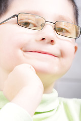 Image showing Smiling boy in eyeglasses