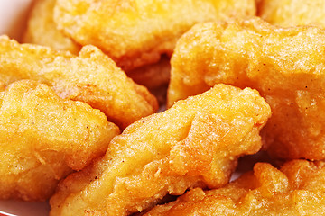 Image showing Chicken nuggets closeup